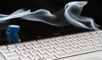 Smoking keyboard