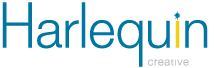 HArlequin name logo